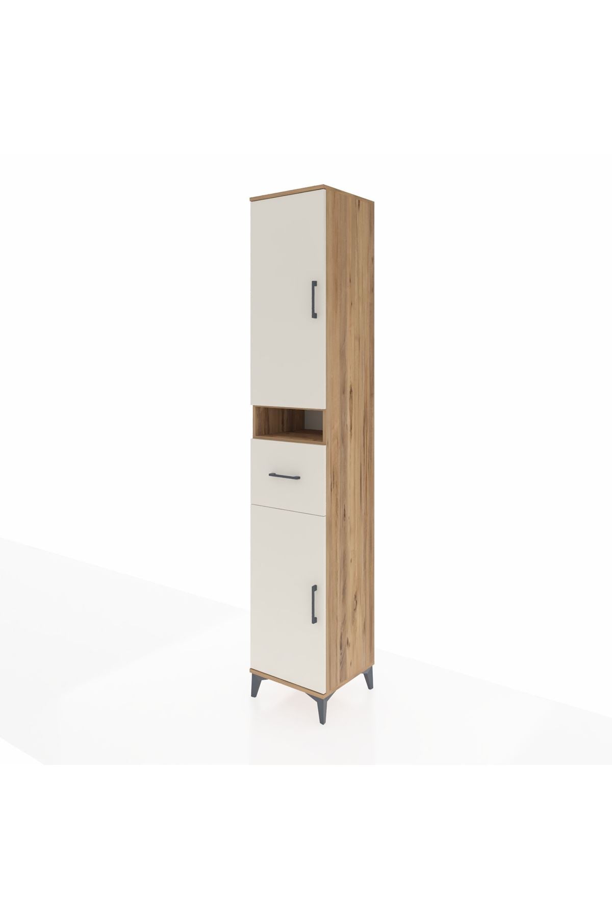 Hyperion Dolap 5 Raflı Tek Çekmeceli 2 Kapaklı 44x44x243 - S64M076V7B