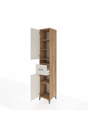 Hyperion Dolap 5 Raflı Tek Çekmeceli 2 Kapaklı 44x44x243 - S64M076V7B