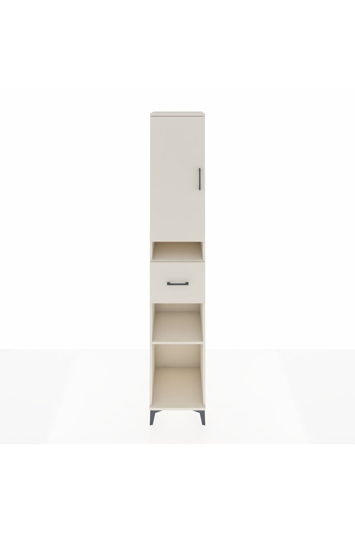 Hyperion Dolap 5 Raflı Tek Çekmeceli Tek Kapaklı 44x44x243 - S64M077V1B