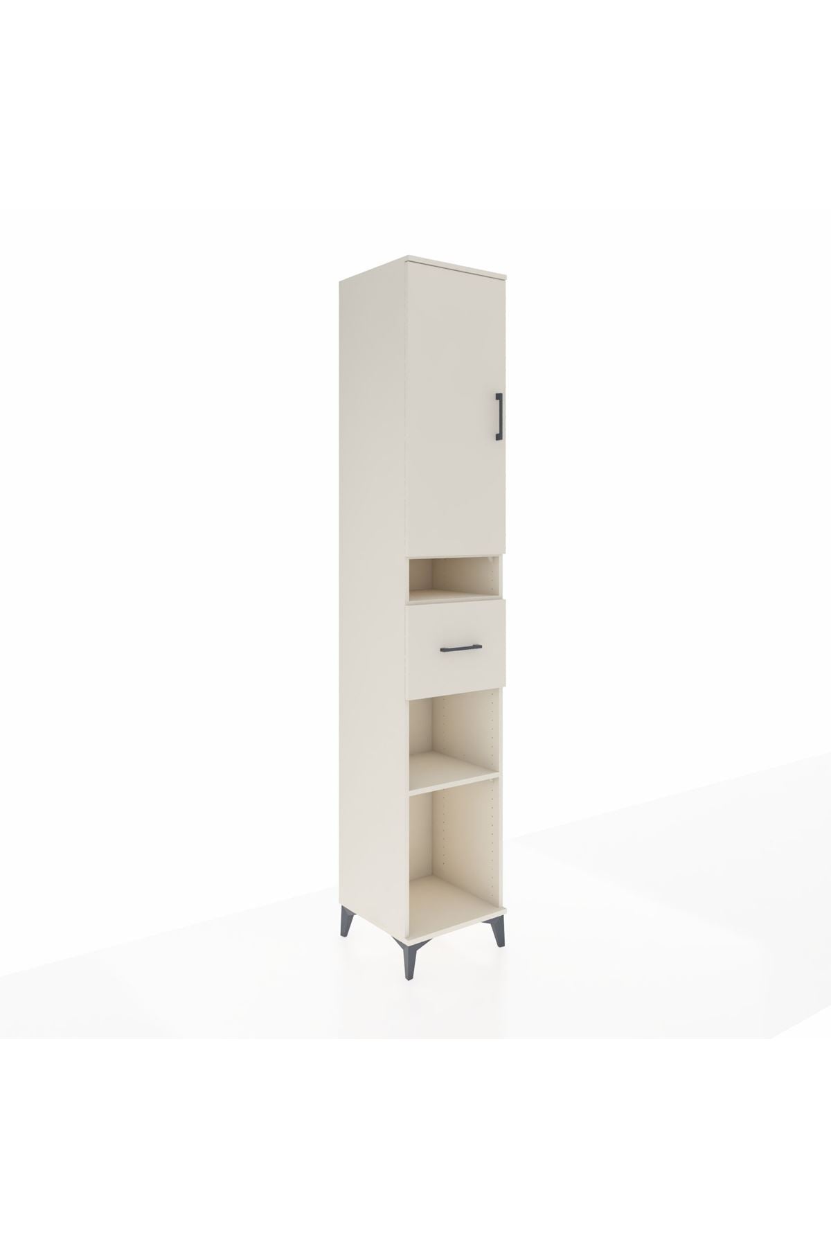 Hyperion Dolap 5 Raflı Tek Çekmeceli Tek Kapaklı 44x44x243 - S64M077V1B