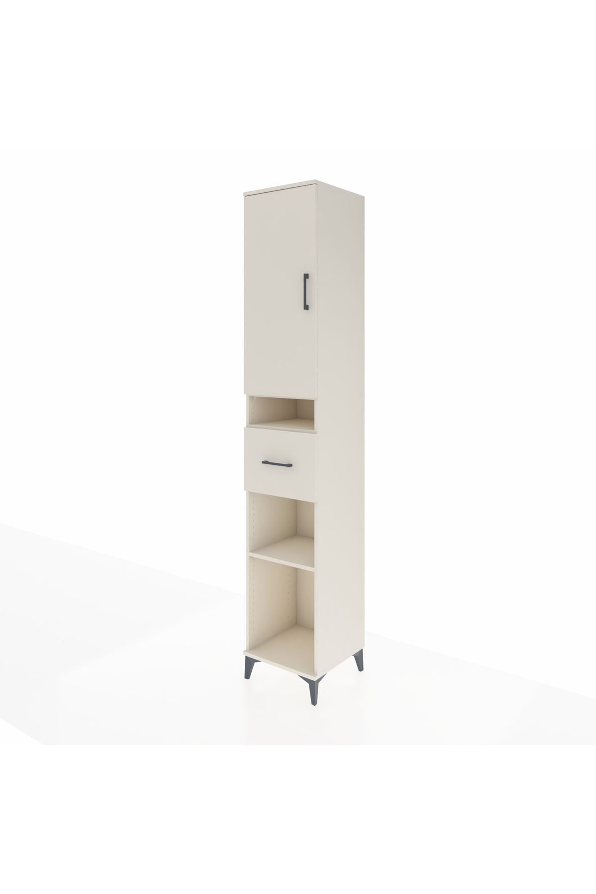 Hyperion Dolap 5 Raflı Tek Çekmeceli Tek Kapaklı 44x44x243 - S64M077V1B