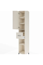 Hyperion Dolap 5 Raflı Tek Çekmeceli Tek Kapaklı 44x44x243 - S64M077V1B