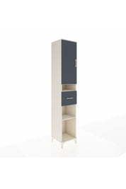 Hyperion Dolap 5 Raflı Tek Çekmeceli Tek Kapaklı 44x44x243 - S64M077V2B