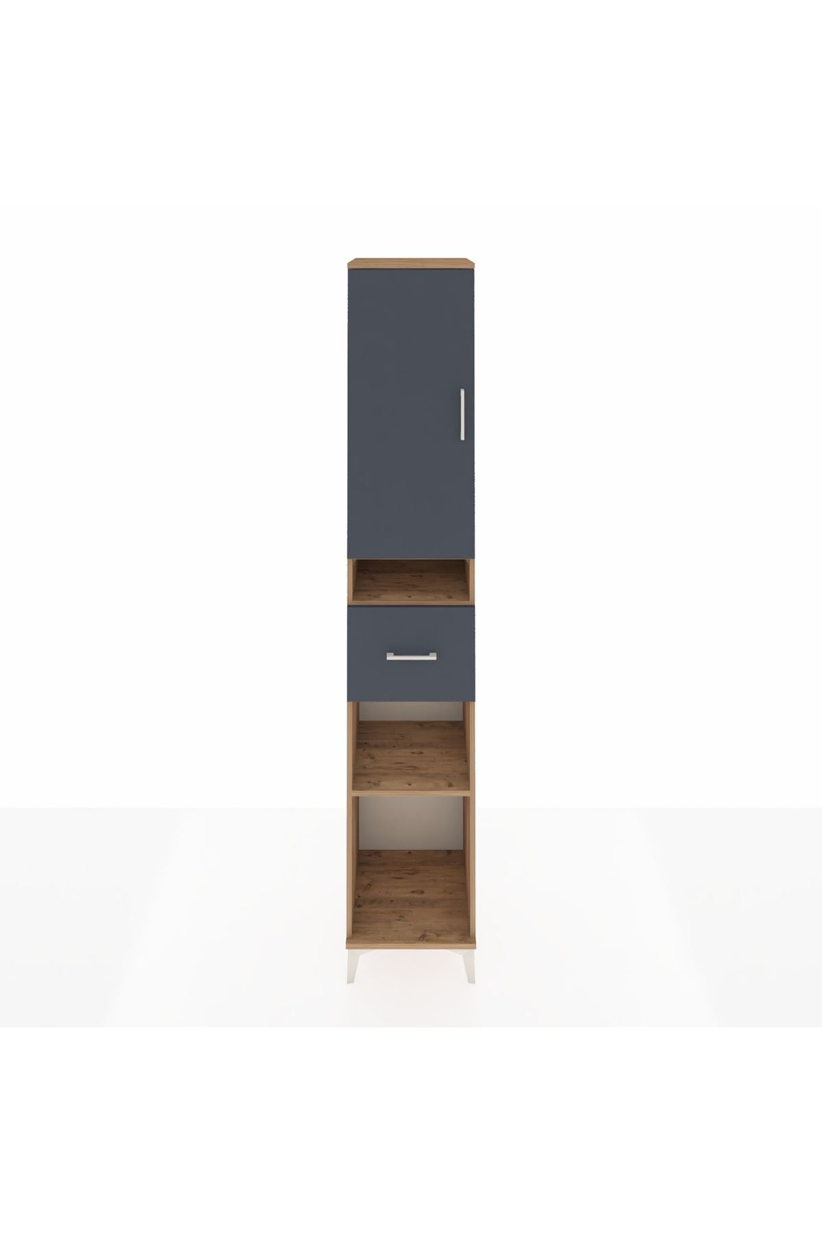 Hyperion Dolap 5 Raflı Tek Çekmeceli Tek Kapaklı 44x44x243 - S64M077V8B