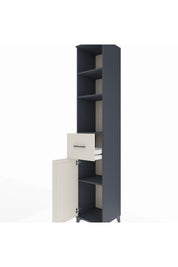 Hyperion Dolap 4 Raflı Tek Çekmeceli Tek Kapaklı 44x44x243 - S64M078V4B