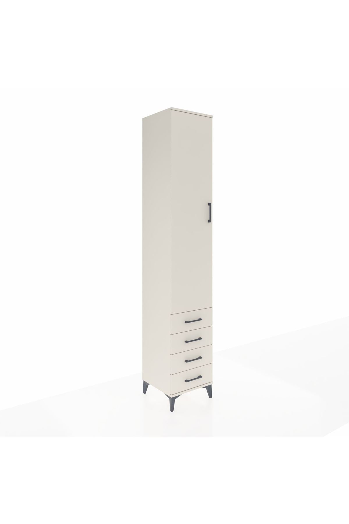 Hyperion Dolap 3 Raflı 4 Çekmeceli Tek Askılı 44x44x243 - S64M079V1B
