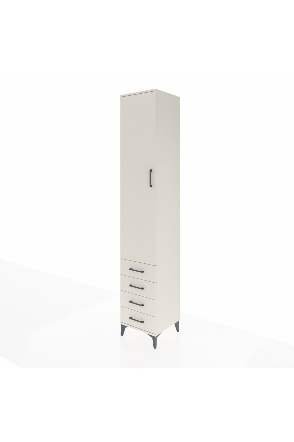 Hyperion Dolap 3 Raflı 4 Çekmeceli Tek Askılı 44x44x243 - S64M079V1B
