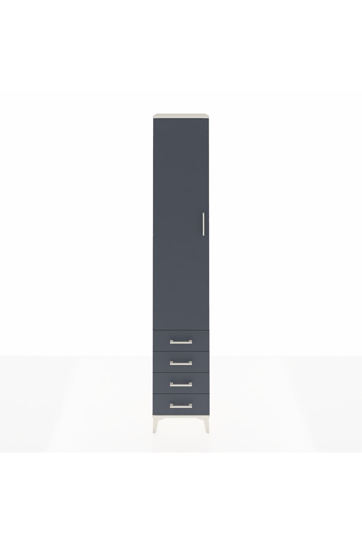 Hyperion Dolap 3 Raflı 4 Çekmeceli Tek Askılı 44x44x243 - S64M079V2B