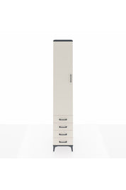 Hyperion Dolap 3 Raflı 4 Çekmeceli Tek Askılı 44x44x243 - S64M079V4B