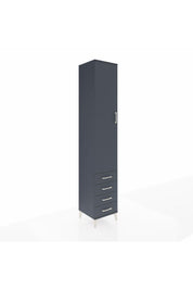 Hyperion Dolap 3 Raflı 4 Çekmeceli Tek Askılı 44x44x243 - S64M079V5B