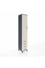 Hyperion Dolap 5 Raflı 4 Çekmeceli Tek Kapaklı 44x44x243 - S64M080V4B