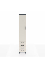 Hyperion Dolap 5 Raflı 4 Çekmeceli Tek Kapaklı 44x44x243 - S64M080V4B