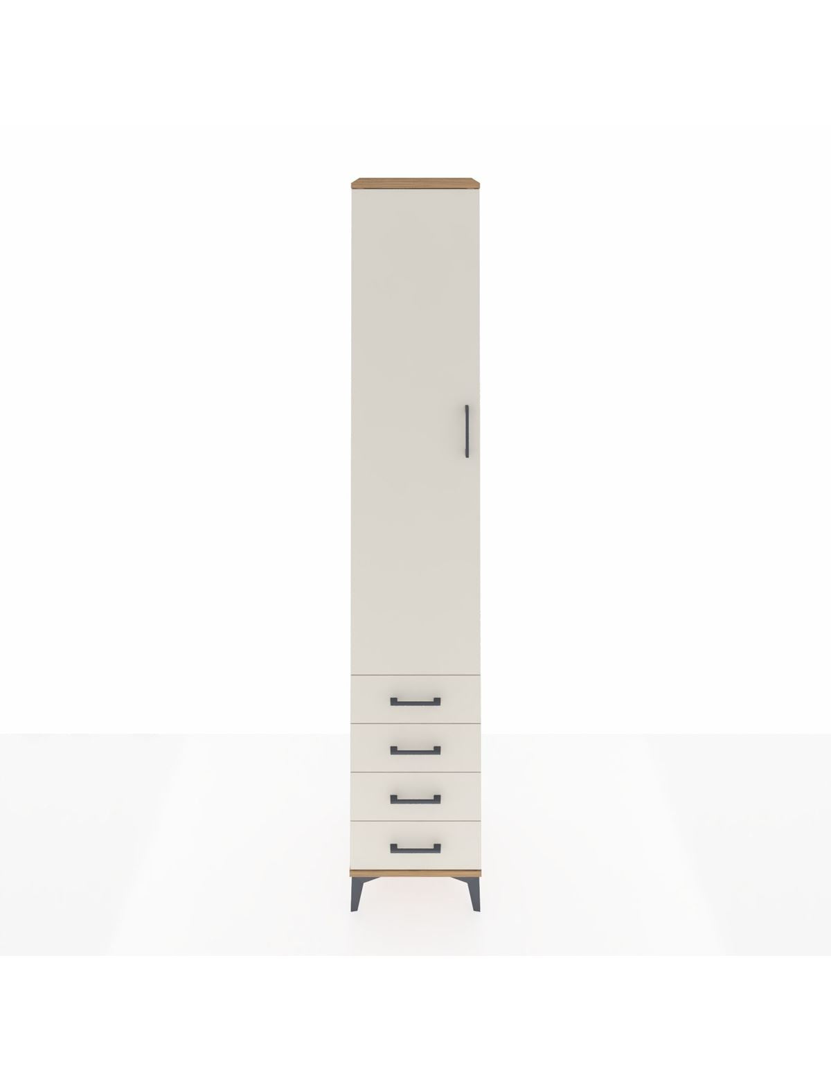 Hyperion Dolap 5 Raflı 4 Çekmeceli Tek Kapaklı 44x44x243 - S64M080V7B