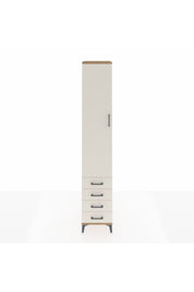 Hyperion Dolap 5 Raflı 4 Çekmeceli Tek Kapaklı 44x44x243 - S64M080V7B