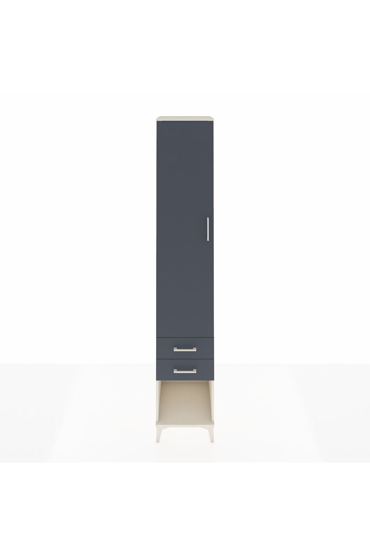 Hyperion Dolap 3 Raflı 2 Çekmeceli Tek Askılı 44x44x243 - S64M081V2B