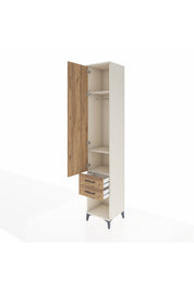 Hyperion Dolap 3 Raflı 2 Çekmeceli Tek Askılı 44x44x243 - S64M081V3B