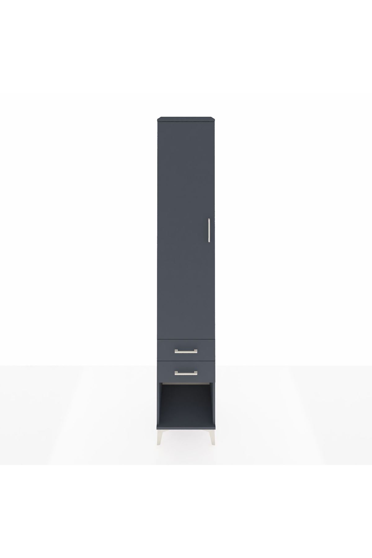 Hyperion Dolap 3 Raflı 2 Çekmeceli Tek Askılı 44x44x243 - S64M081V5B