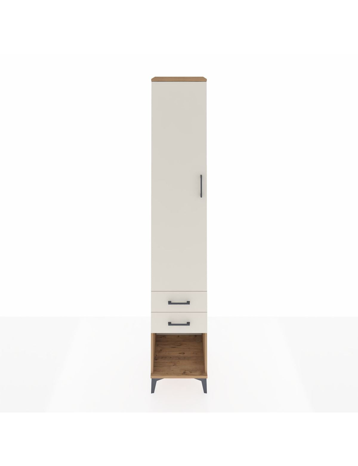 Hyperion Dolap 3 Raflı 2 Çekmeceli Tek Askılı 44x44x243 - S64M081V7B