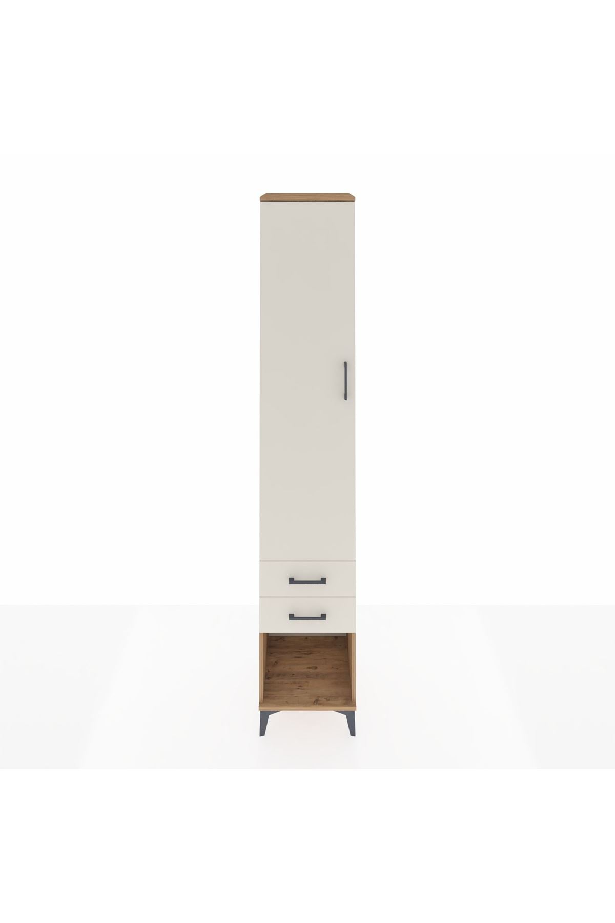 Hyperion Dolap 3 Raflı 2 Çekmeceli Tek Askılı 44x44x243 - S64M081V7B