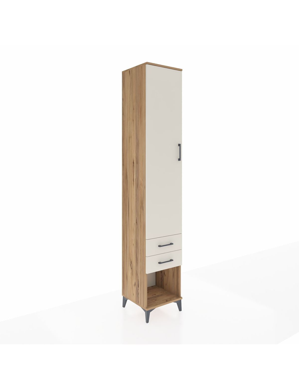 Hyperion Dolap 3 Raflı 2 Çekmeceli Tek Askılı 44x44x243 - S64M081V7B