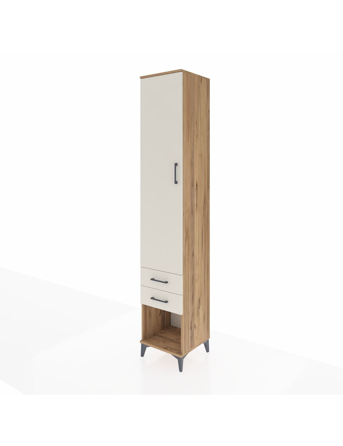 Hyperion Dolap 3 Raflı 2 Çekmeceli Tek Askılı 44x44x243 - S64M081V7B