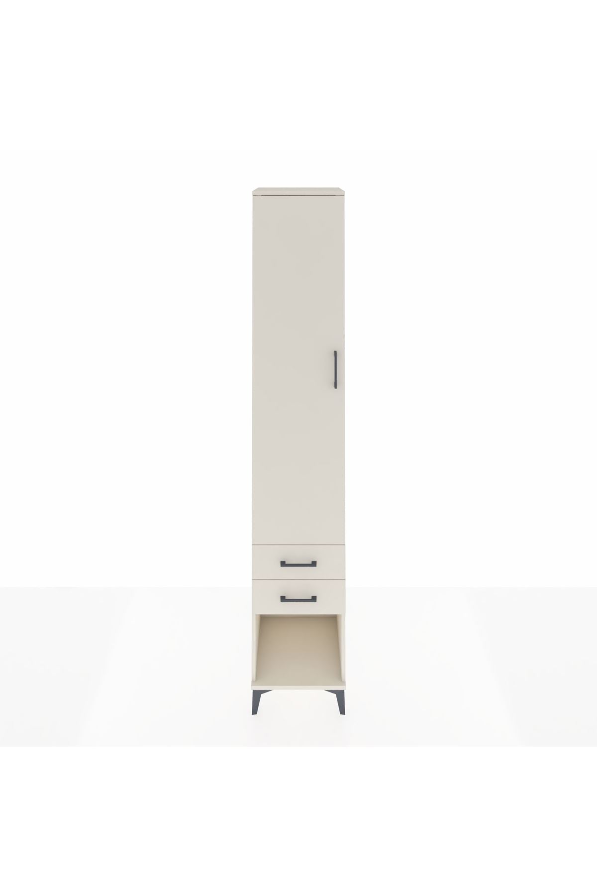 Hyperion Dolap 5 Raflı 2 Çekmeceli Tek Kapaklı 44x44x243 - S64M082V1B