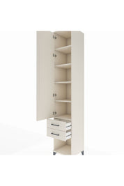 Hyperion Dolap 5 Raflı 2 Çekmeceli Tek Kapaklı 44x44x243 - S64M082V1B
