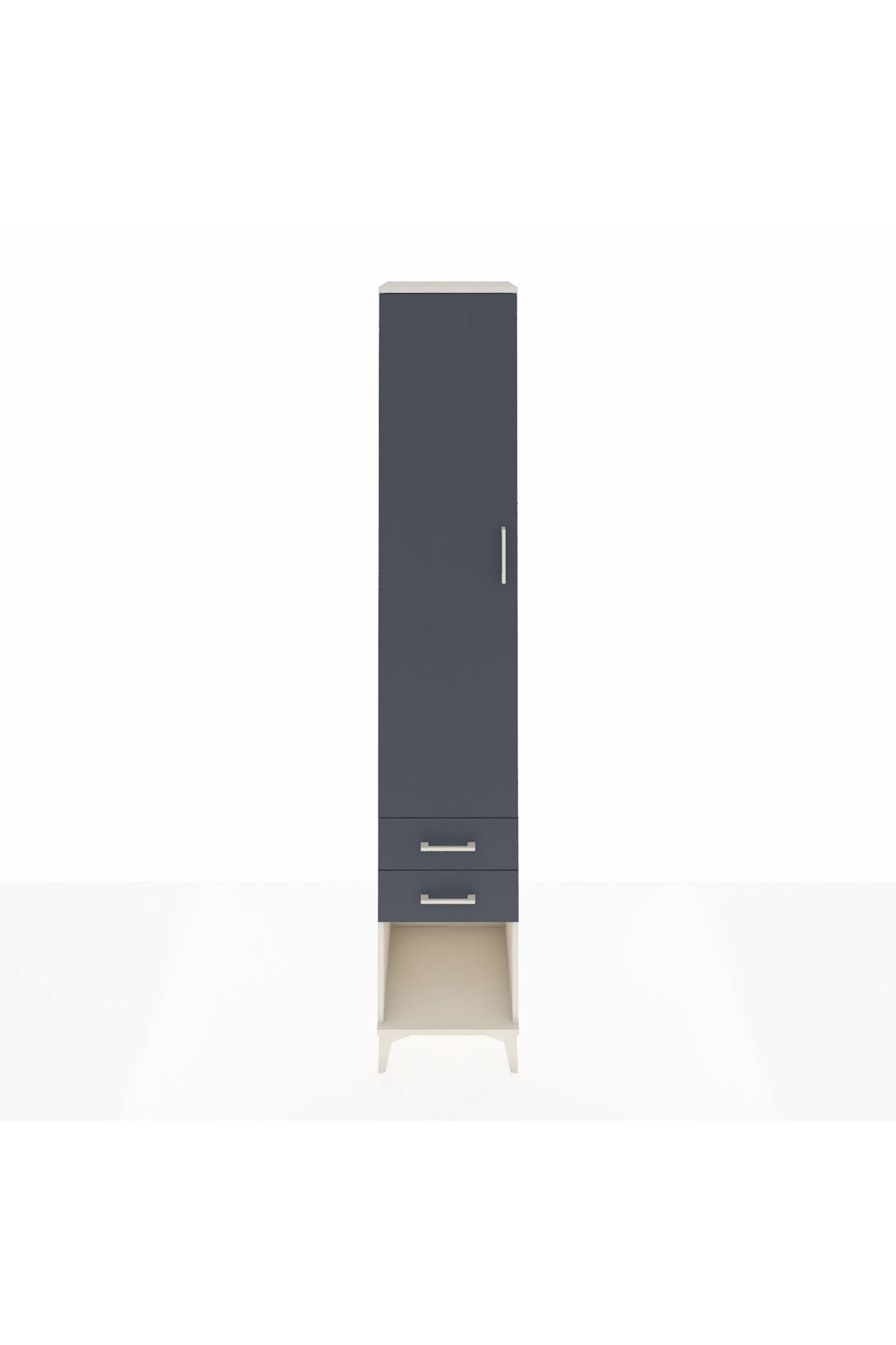 Hyperion Dolap 5 Raflı 2 Çekmeceli Tek Kapaklı 44x44x243 - S64M082V2B