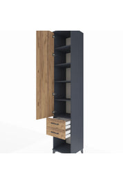 Hyperion Dolap 5 Raflı 2 Çekmeceli Tek Kapaklı 44x44x243 - S64M082V6B