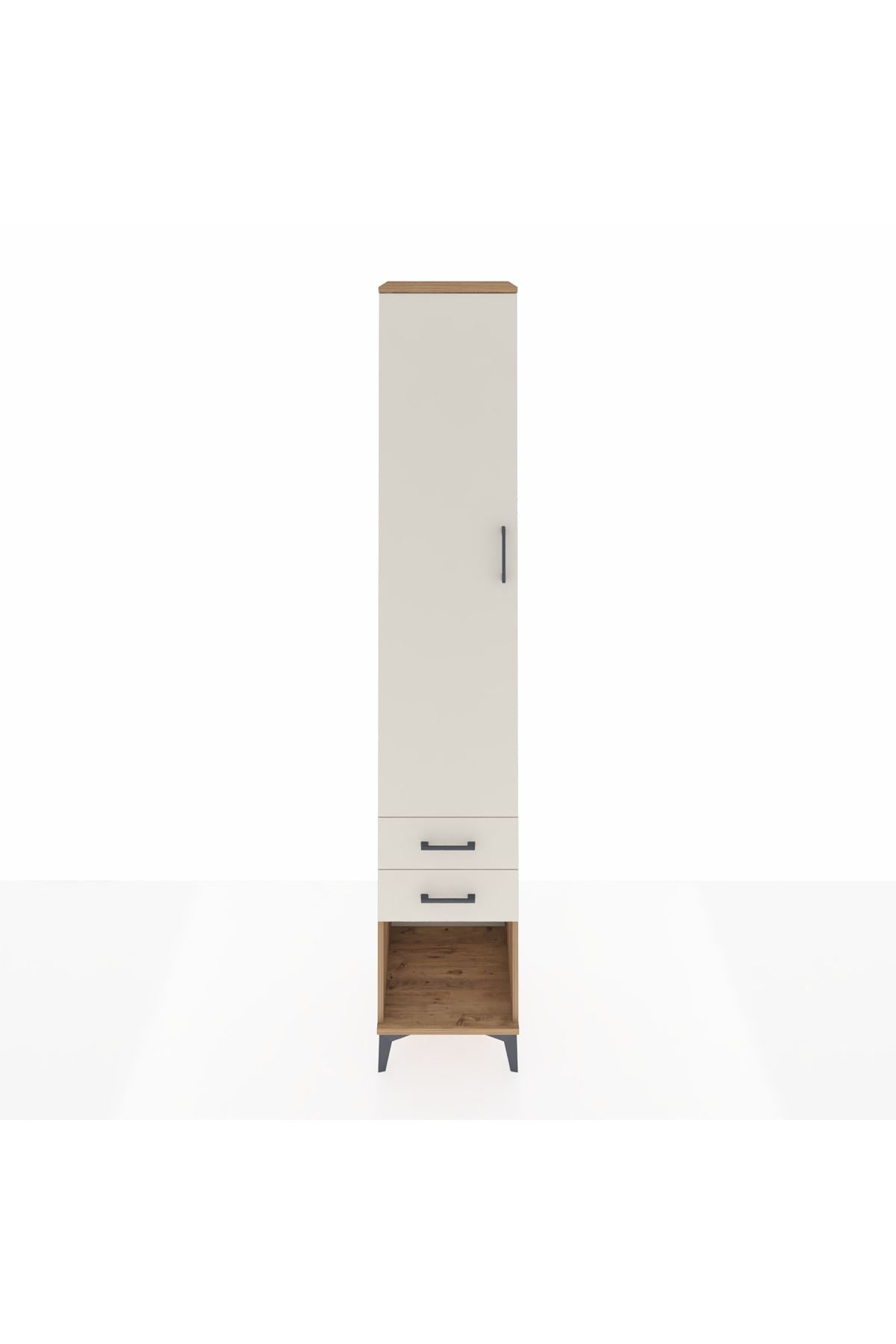 Hyperion Dolap 5 Raflı 2 Çekmeceli Tek Kapaklı 44x44x243 - S64M082V7B