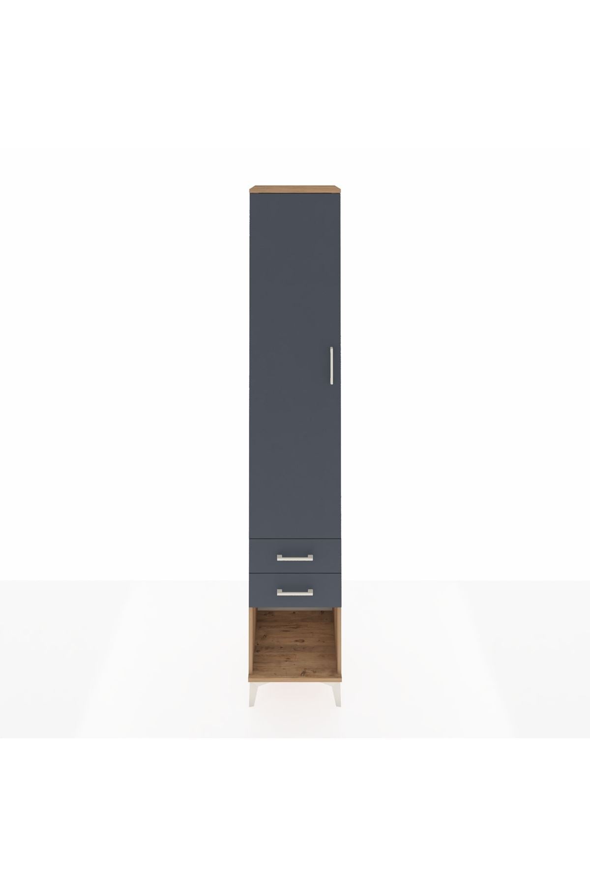 Hyperion Dolap 5 Raflı 2 Çekmeceli Tek Kapaklı 44x44x243 - S64M082V8B