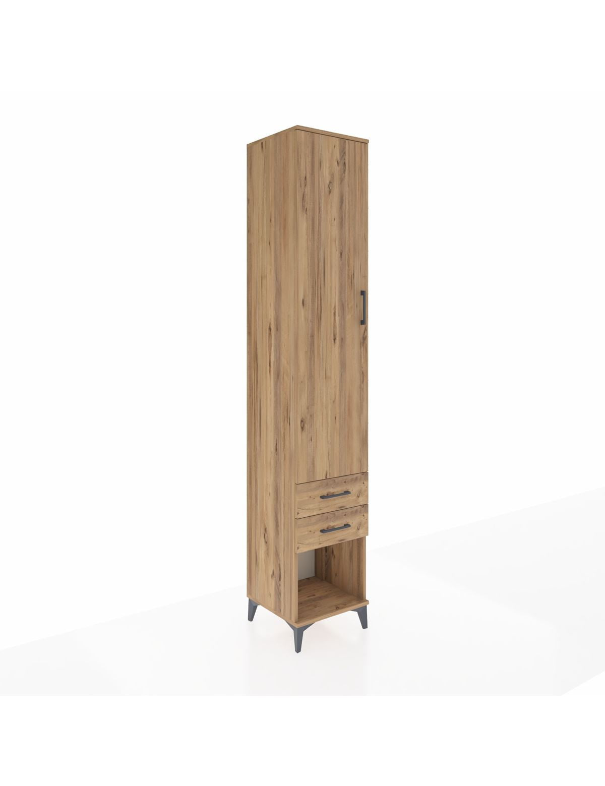 Hyperion Dolap 5 Raflı 2 Çekmeceli Tek Kapaklı 44x44x243 - S64M082V9B