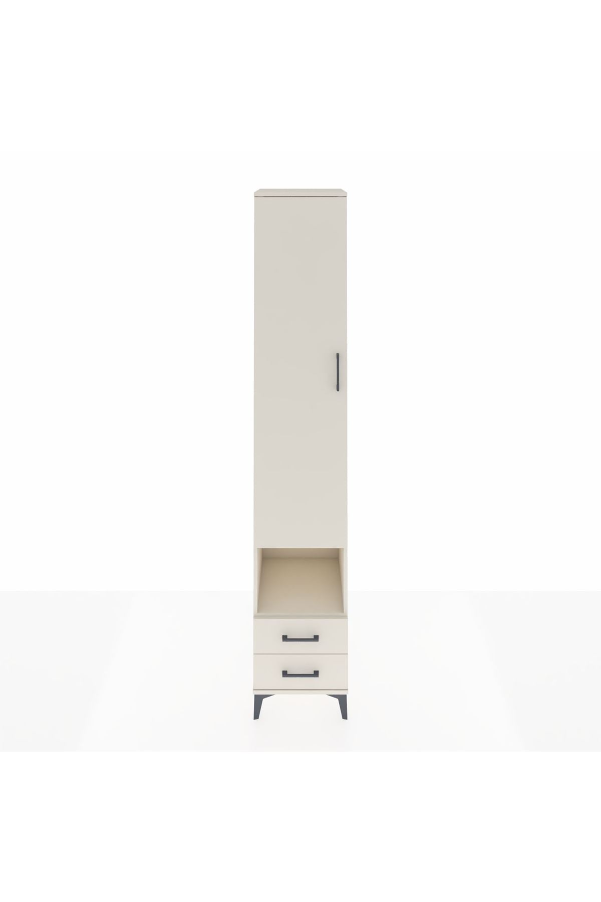 Hyperion Dolap 4 Raflı 2 Çekmeceli Tek Askılı 44x44x243 - S64M083V1B