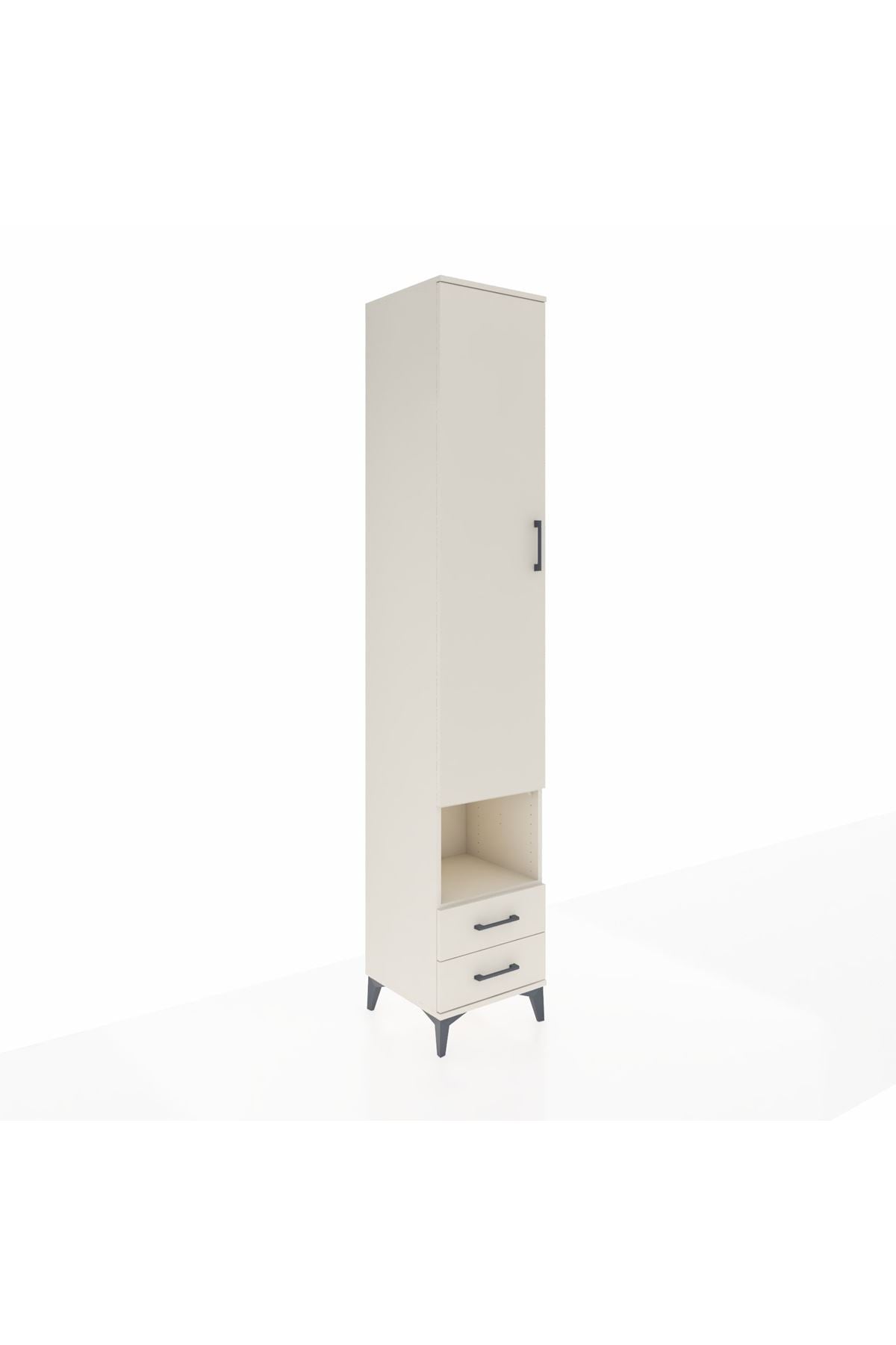 Hyperion Dolap 4 Raflı 2 Çekmeceli Tek Askılı 44x44x243 - S64M083V1B