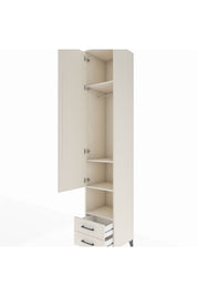 Hyperion Dolap 4 Raflı 2 Çekmeceli Tek Askılı 44x44x243 - S64M083V1B
