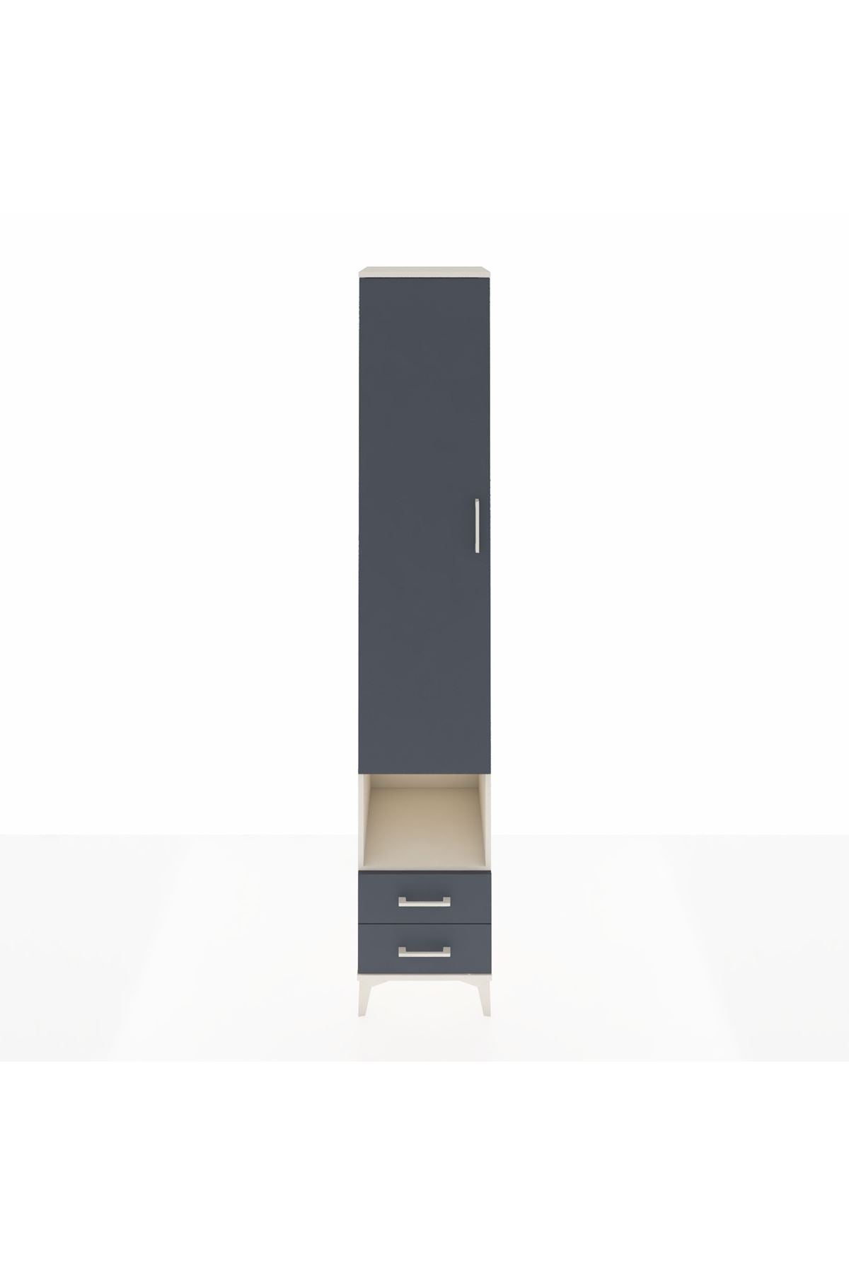 Hyperion Dolap 4 Raflı 2 Çekmeceli Tek Askılı 44x44x243 - S64M083V2B