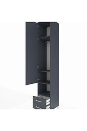 Hyperion Dolap 4 Raflı 2 Çekmeceli Tek Askılı 44x44x243 - S64M083V5B