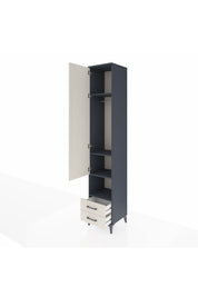 Hyperion Dolap 4 Raflı 2 Çekmeceli Tek Askılı 44x44x243 - S64M083V4B