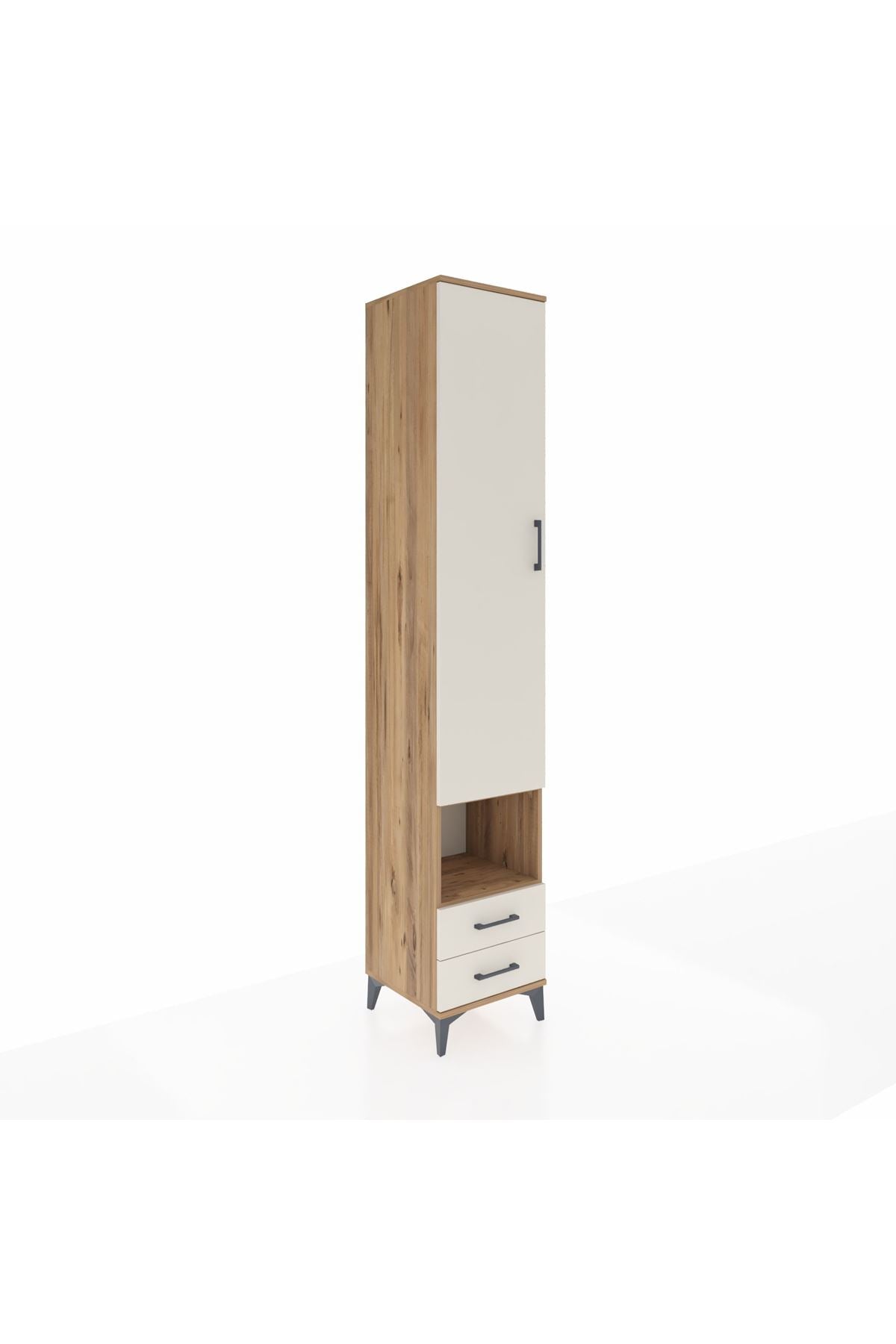 Hyperion Dolap 4 Raflı 2 Çekmeceli Tek Askılı 44x44x243 - S64M083V7B