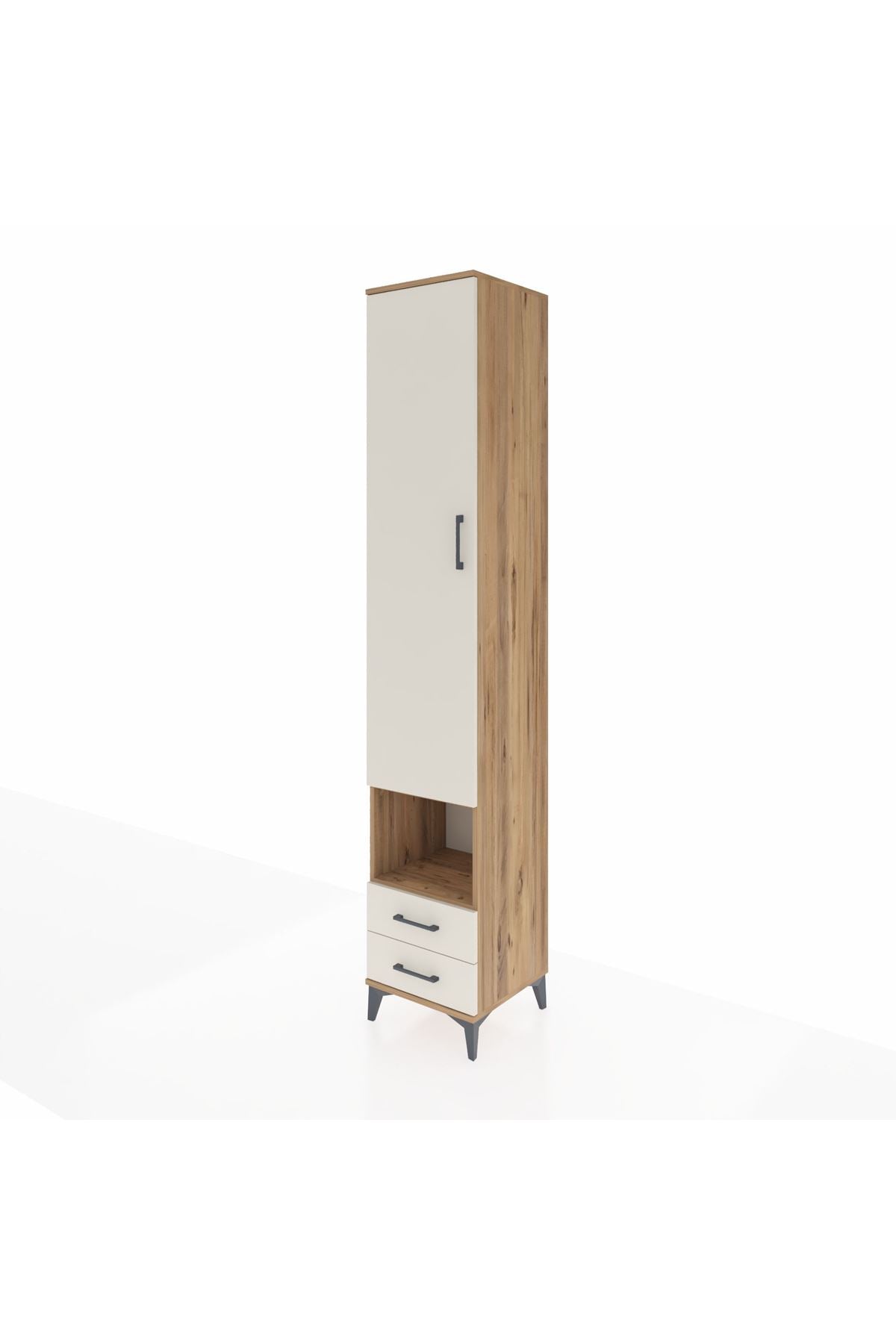 Hyperion Dolap 4 Raflı 2 Çekmeceli Tek Askılı 44x44x243 - S64M083V7B