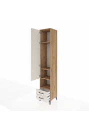 Hyperion Dolap 4 Raflı 2 Çekmeceli Tek Askılı 44x44x243 - S64M083V7B