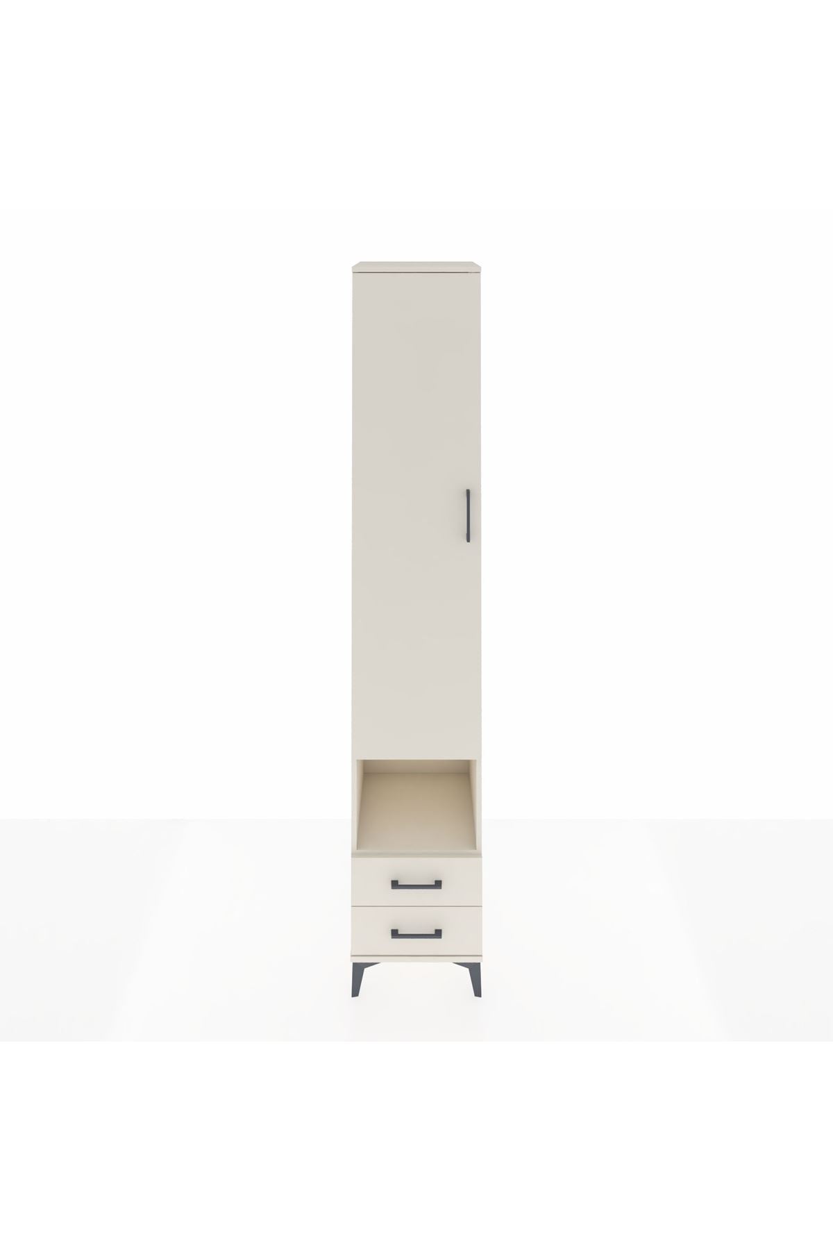 Hyperion Dolap 6 Raflı 2 Çekmeceli Tek Kapaklı 44x44x243 - S64M084V1B
