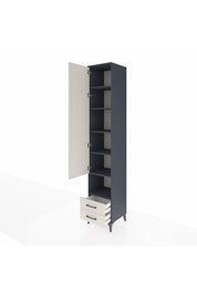 Hyperion Dolap 6 Raflı 2 Çekmeceli Tek Kapaklı 44x44x243 - S64M084V4B