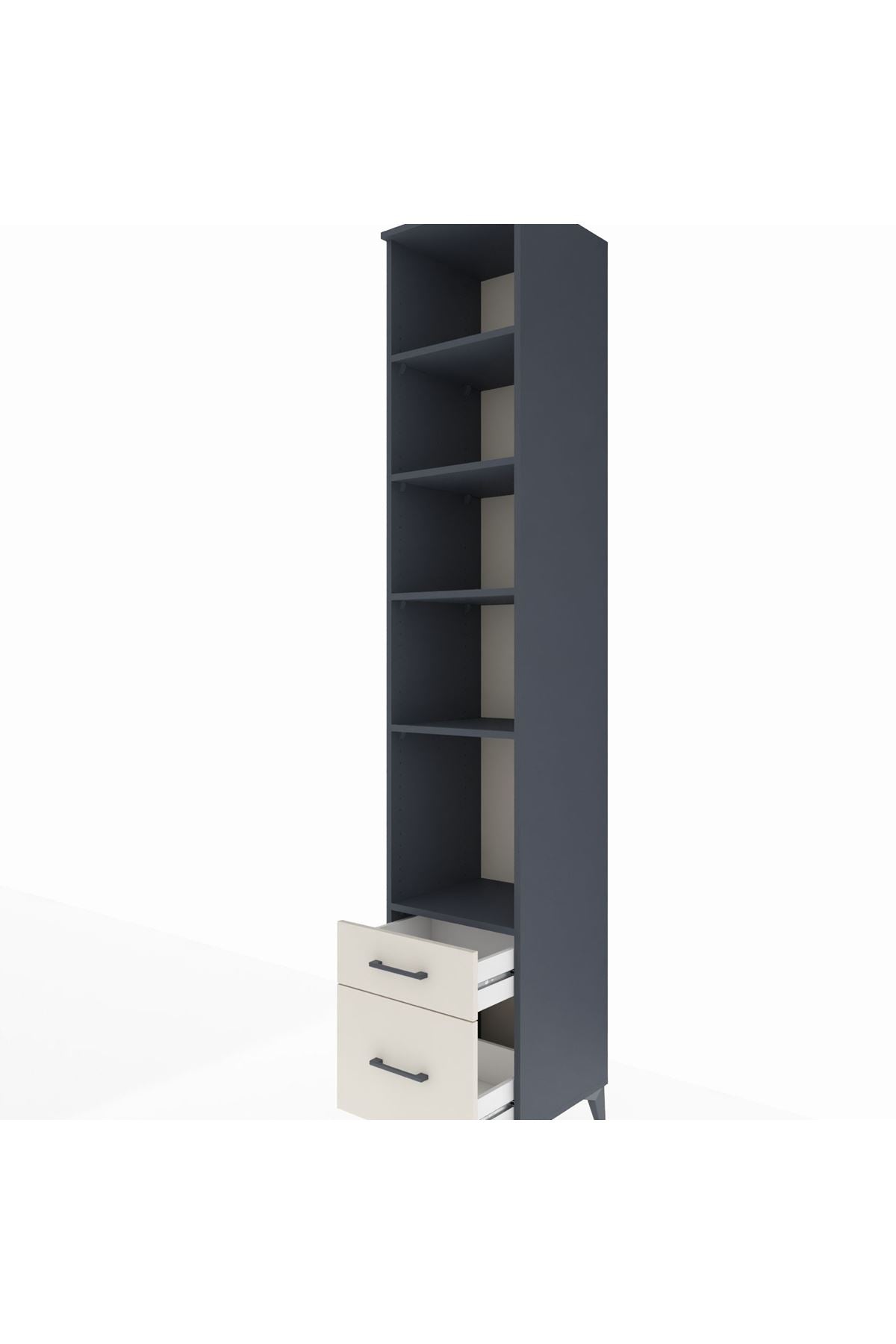 Hyperion Dolap 5 Raflı 2 Çekmeceli 44x44x243 - S64M085V4B