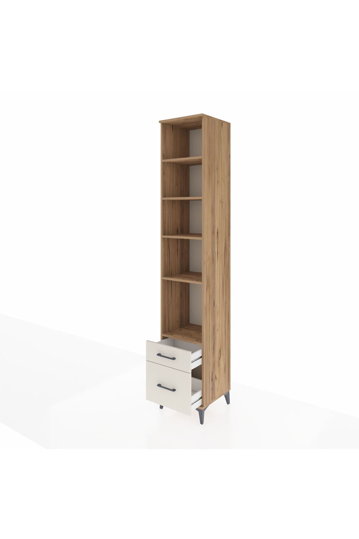 Hyperion Dolap 5 Raflı 2 Çekmeceli 44x44x243 - S64M085V7B
