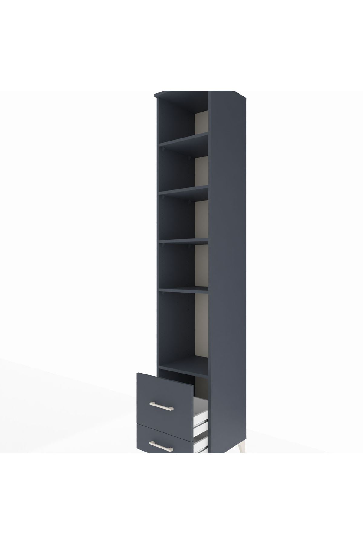 Hyperion Dolap 5 Raflı 2 Çekmeceli 44x44x243 - S64M086V5B