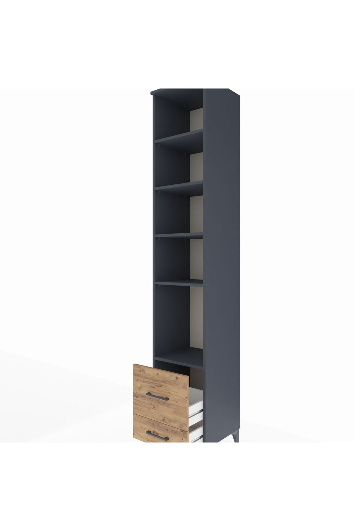 Hyperion Dolap 5 Raflı 2 Çekmeceli 44x44x243 - S64M086V6B