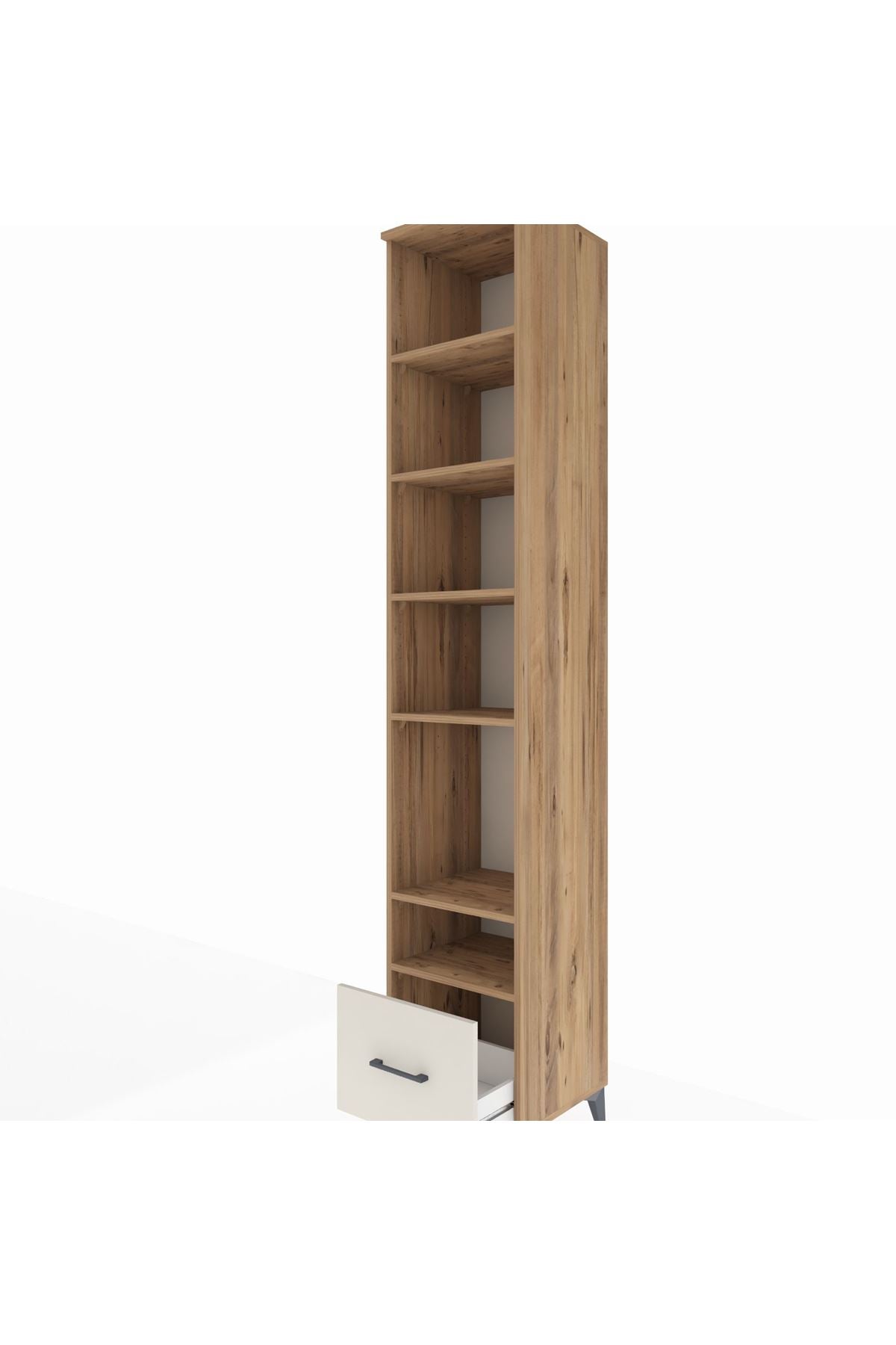 Hyperion Dolap 6 Raflı Tek Çekmeceli 44x44x243 - S64M087V7B