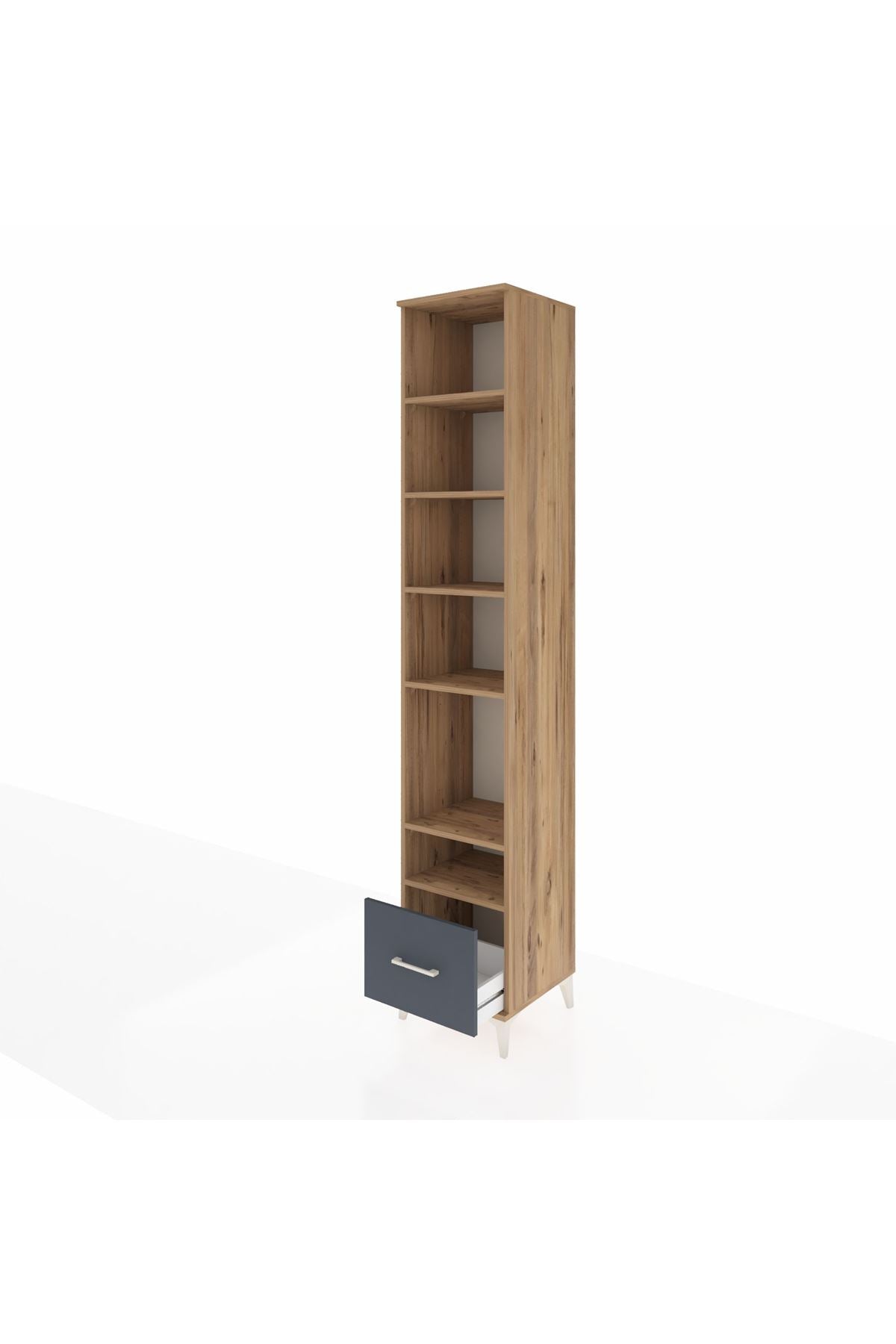 Hyperion Dolap 6 Raflı Tek Çekmeceli 44x44x243 - S64M087V8B