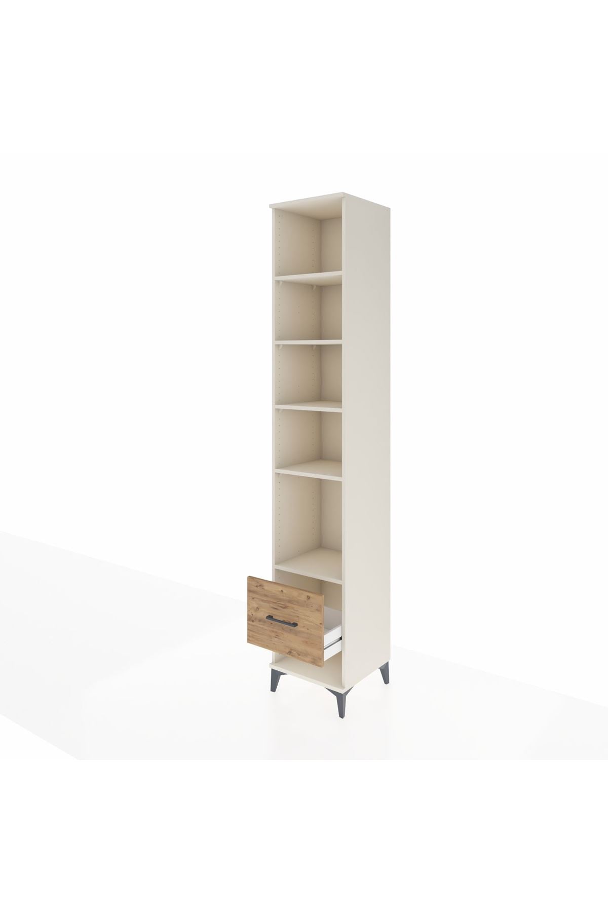 Hyperion Dolap 5 Raflı Tek Çekmeceli 44x44x243 - S64M088V3B
